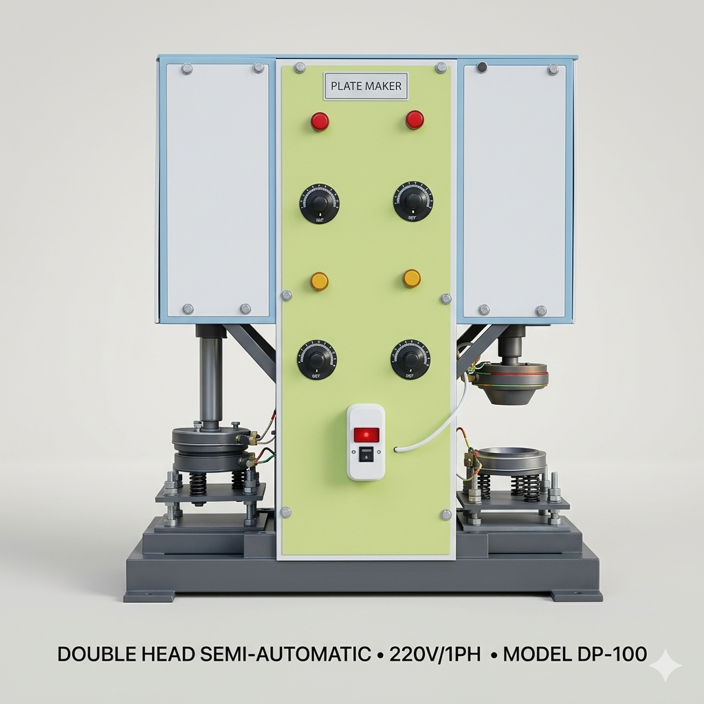 Semi Automatic Dona Plate Machine Double Die High Speed Paper Dona Making Machine