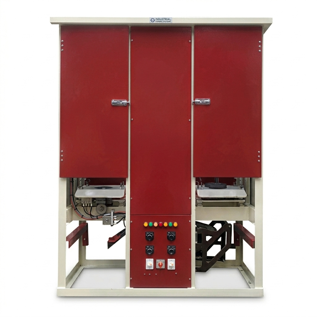 6 Inches Fully Automatic Dona Pattal Machine Double Die