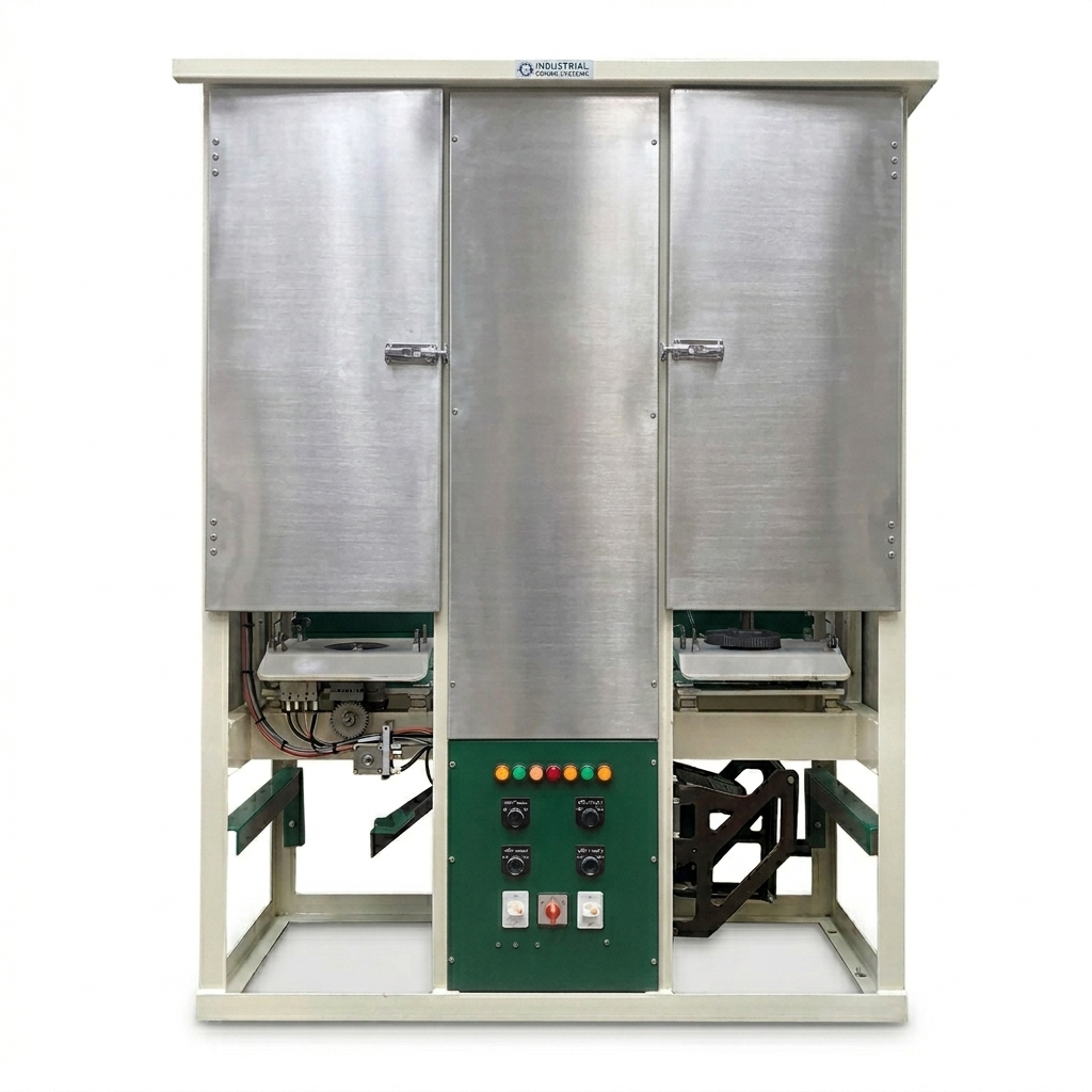 Double Die Dona Pattal Machine 4 Inch Fully Automatic High Speed Heavy Duty Industrial Model SS-4INCHE-14