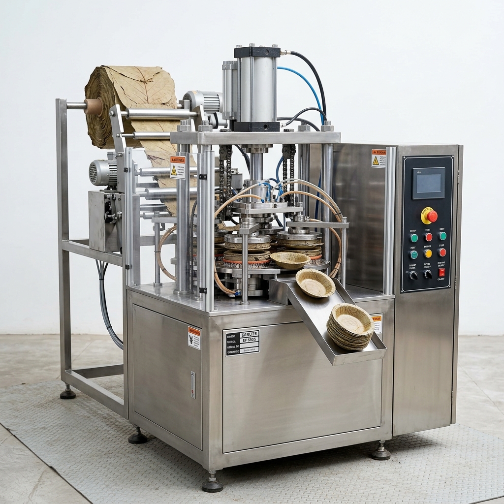 Automatic Double Die Dona Pattal Making Machine